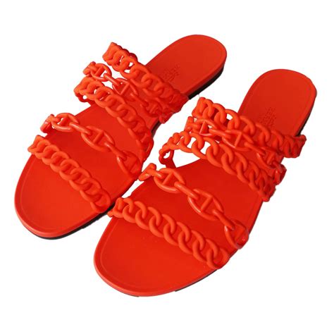 hermes jelly sandals comfortable|hermes jelly flat sandals.